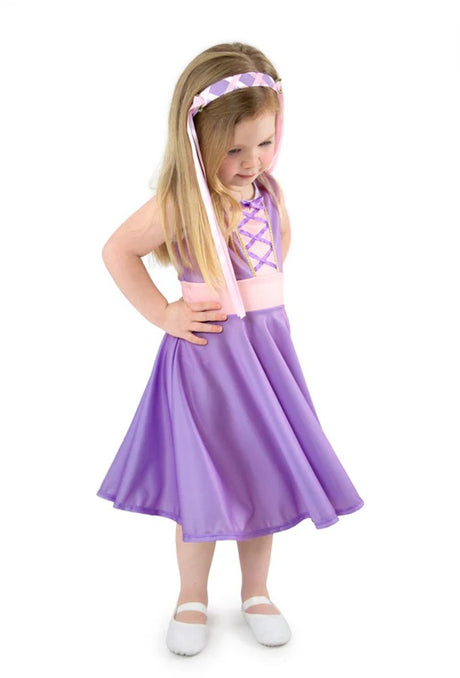Kleine Abenteuer – Rapunzel-Twirl-Kleid – Größe M (98-104)