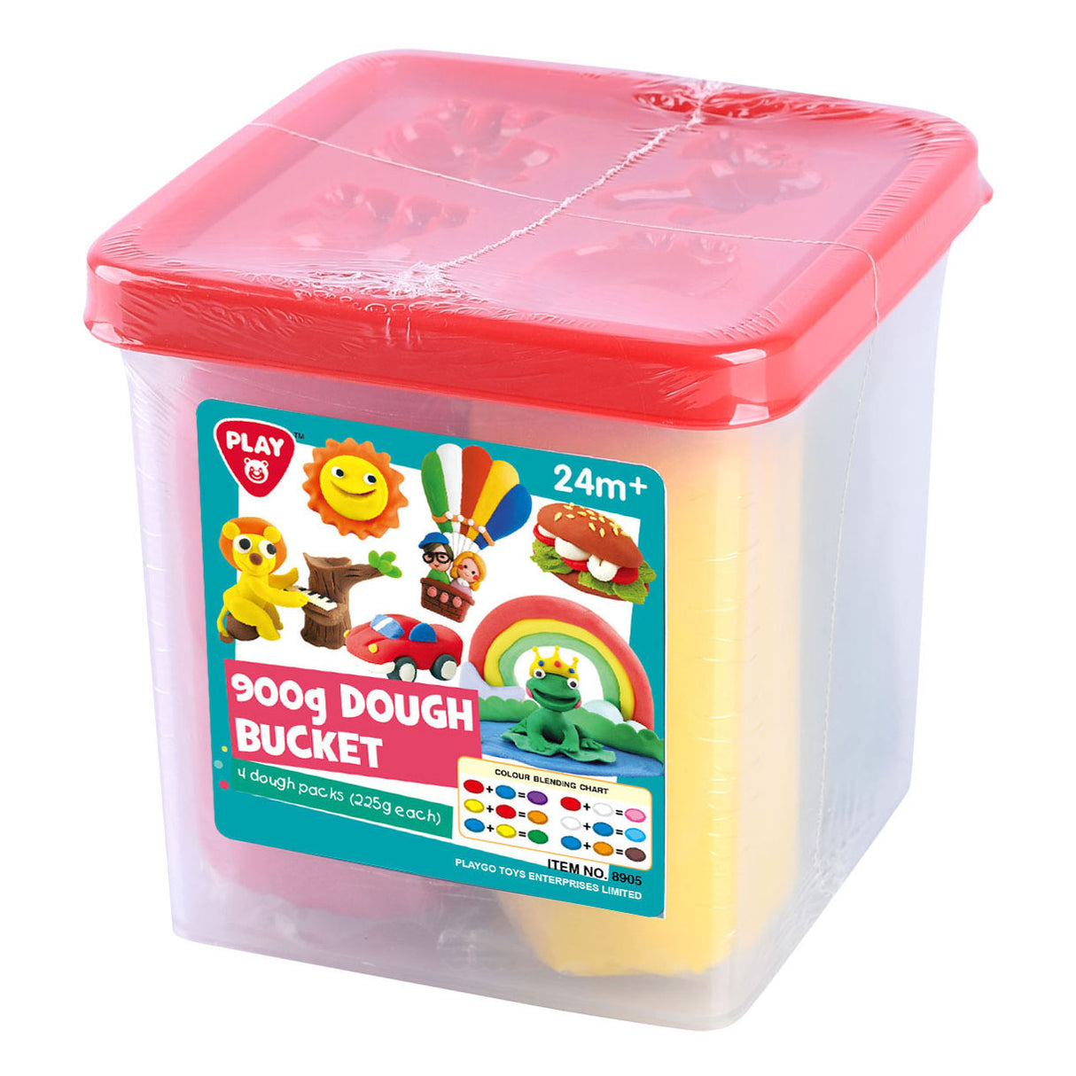 Playgo-Ton-Set im Eimer – 900 Gramm
