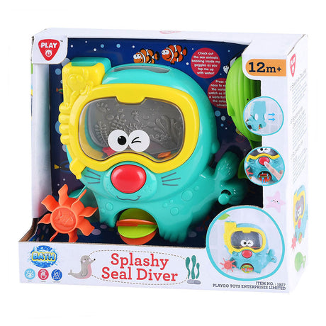 Playgo Badespielzeug Spritzsiegel mit Taucherbrille