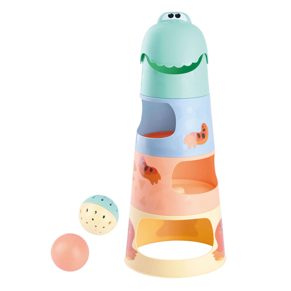 Playgo Dino Stapelturm mit Kugeln - 6 Stk.