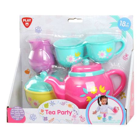 Playgo Teeservice Blumenspielset - 7-teilig.