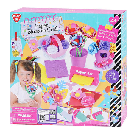 Playgo-Bastelset zum Basteln von Papierblumen – 79-teilig.