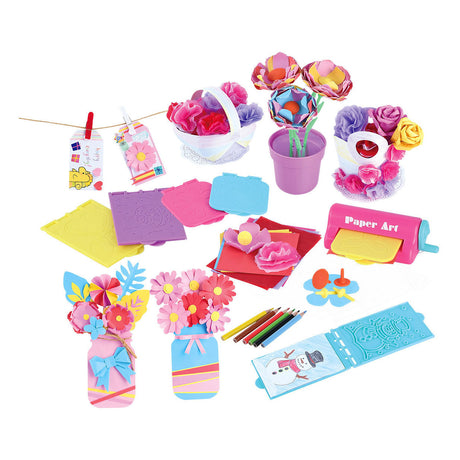 Playgo-Bastelset zum Basteln von Papierblumen – 79-teilig.