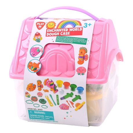 Playgo Fantasy World Ton-Set in Aufbewahrungsbox – 4 Tontöpfe