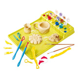 Spiel-Modelliermasse-Set mit Farbe und Zubehör, 20-tlg.
