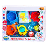 Spritziges Badespielzeug von Playgo – 8 Stück.