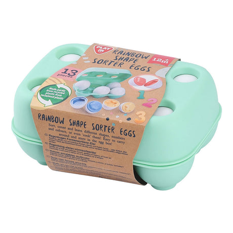 Playgo Regenbogen-Eiform-Sortierer – 13-tlg.
