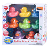 Playgo Regenbogen Gummienten - 8 Stk.