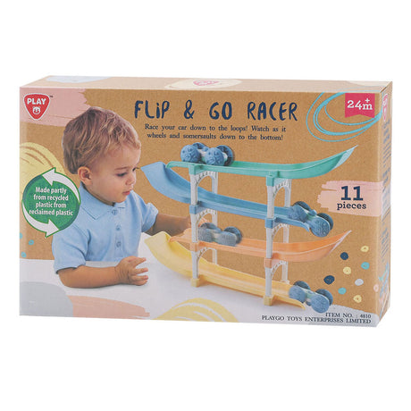 Playgo Flip and Go Autorennbahn – 11-tlg.