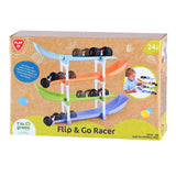 Biobasierte Flip-and-Go-Autorennbahn von Playgo – 11-tlg.