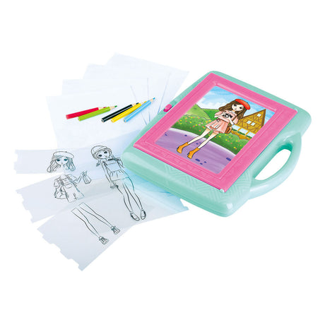 Playgo-Zeichenprojektor-Tracing-Modekünstler-Set – 28-teilig.