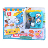 Playgo Ton-Set für Café und Speisesaal – 4 Tontöpfe – 22 Stück.