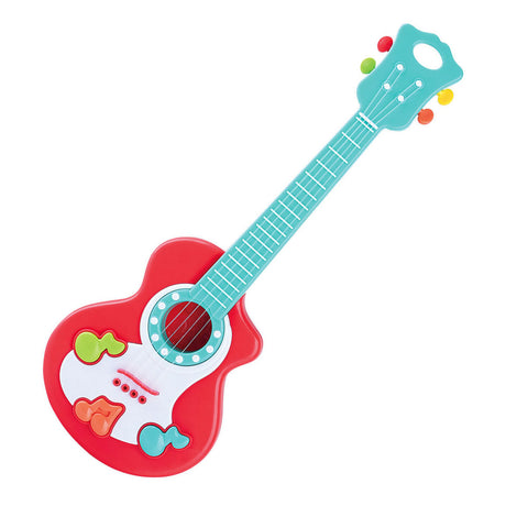 Playgo-Gitarre mit Noten rot