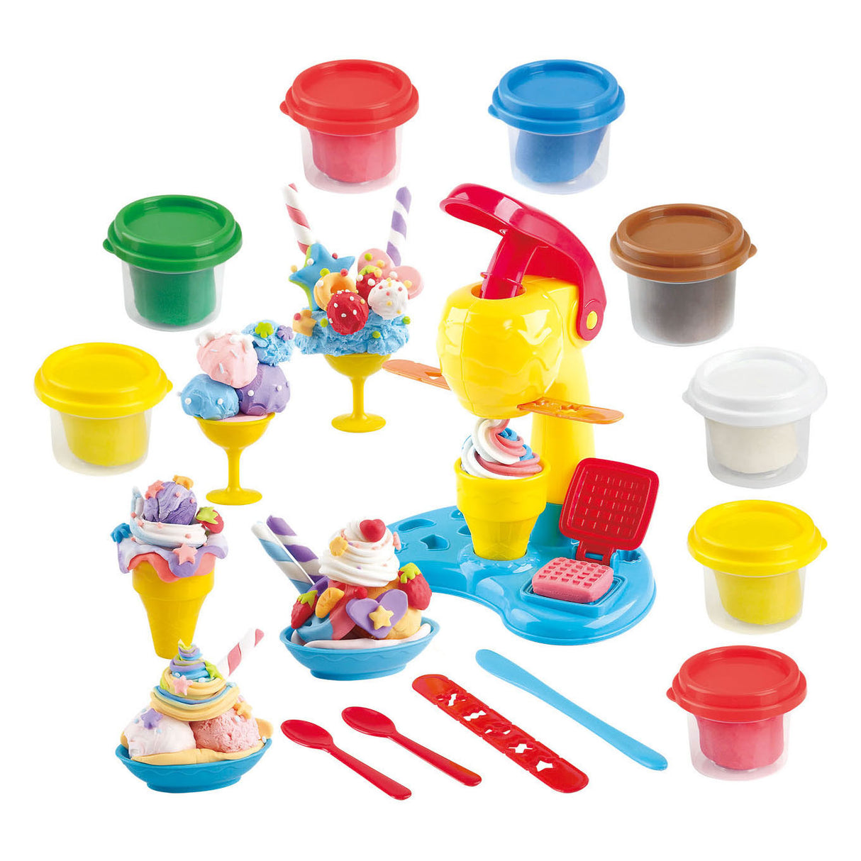 Playgo Eiscreme-Ton-Set – 4 Tontöpfe