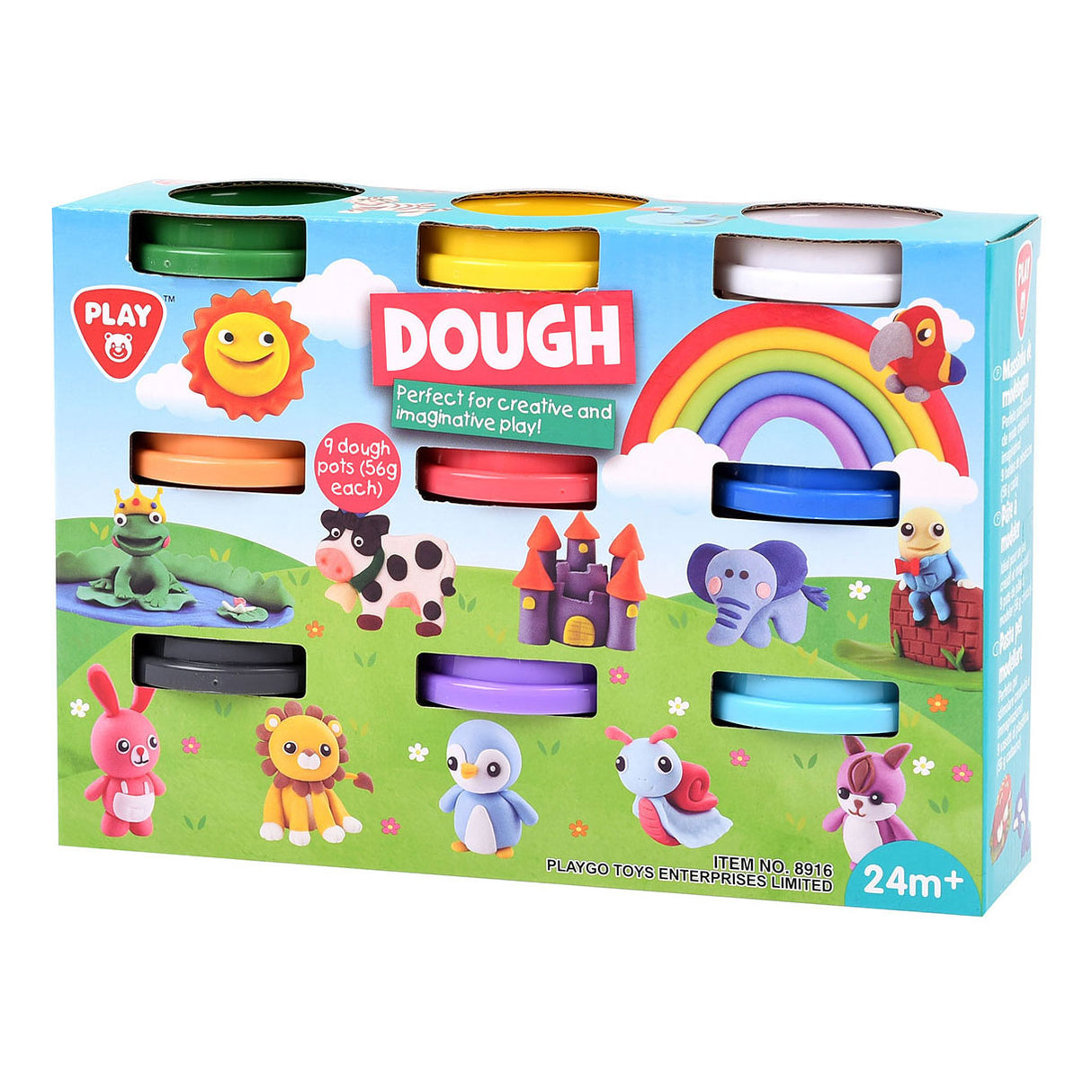 Playgo Tonset 9 Farben – 9x56 Gramm