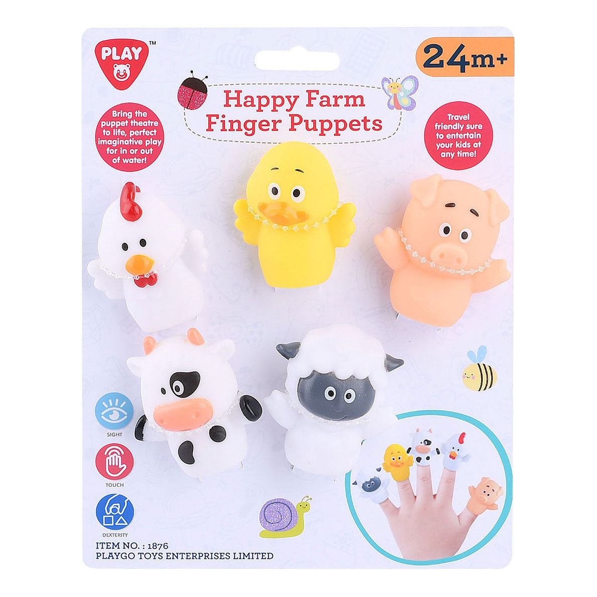 Spielfingerpuppen Bauernhoftiere, 5-tlg.