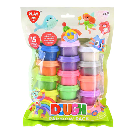 Playgo Regenbogen-Ton-Set – 15 Tontöpfe