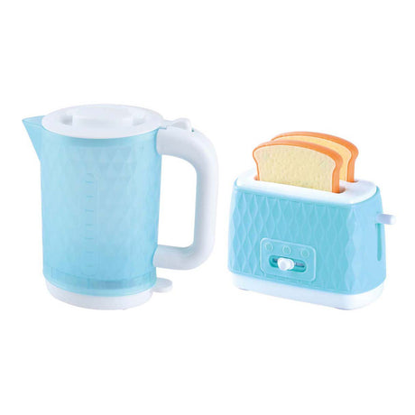 Playgo Spielzeug-Wasserkocher und Toaster mit Brot – 4 Stück.
