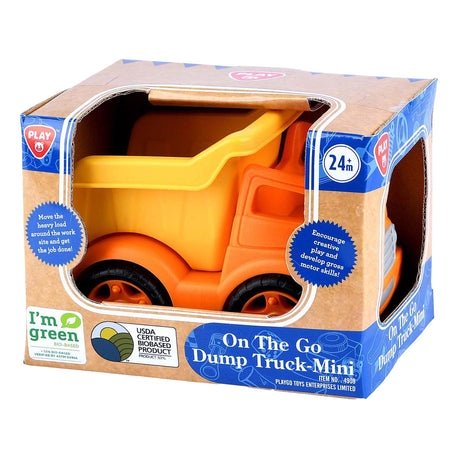 Biobasierter Kipper von Playgo, orange – 15 cm