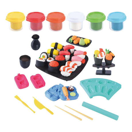 Playgo Sushi-Ton-Set – 6 Tontöpfe