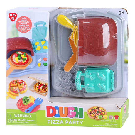 Playgo Tonspielzeug-Pizza-Partyset mit 4 Tontöpfen für Kinder.