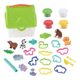 Playgo Wild Adventure Ton-Set in Aufbewahrungsbox – 4 Tontöpfe