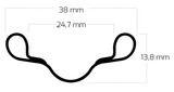 Ryde Felge Westwood V38 622 x 24c Aluminium 36 Löcher 14g - Schwarz