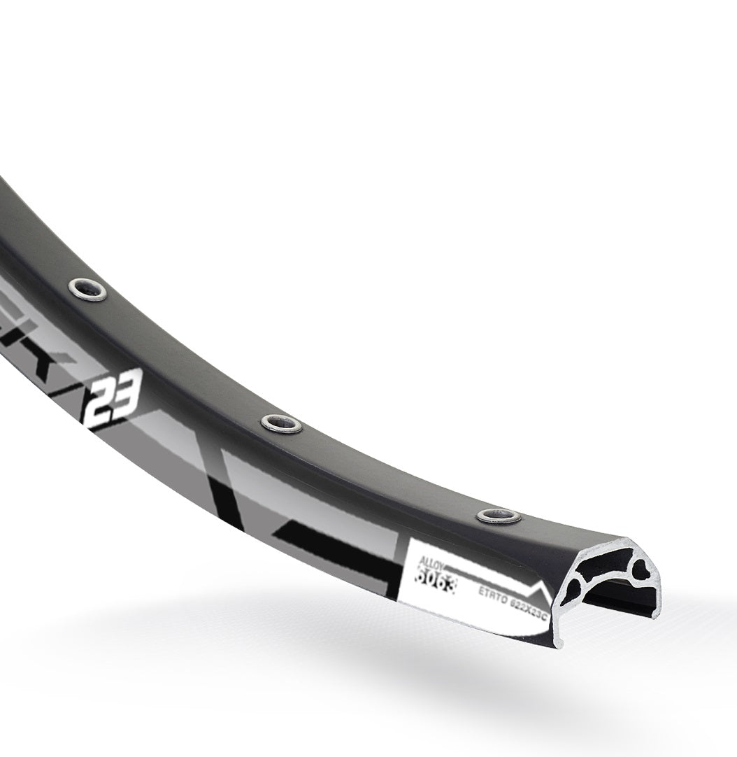 Rodi Rim Blackrock 23 28 29 622 x 23C Aluminium 32 Loch 14g Schwarz