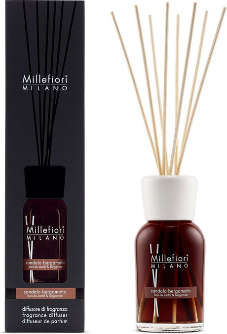 Millefiori milano geurstokjes 100 ml - sandalo bergamotto