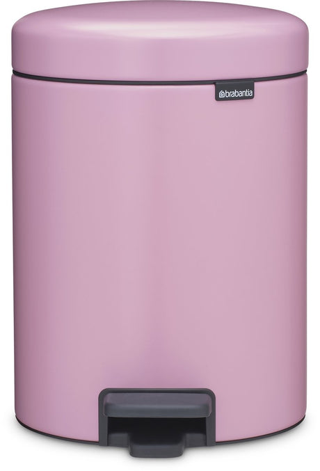 Brabantia Newicon Abfallbehälter – 5 Liter – Badezimmer – Fliederrosa