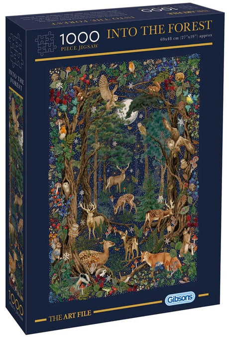 Gibsons - into the forest (door the art file) - 1000 stukjes 48×69cm (b×h) - legpuzzel voor volwassenen