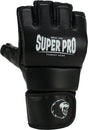 Super pro combat gear brawler mma handschoenen zwart wit small