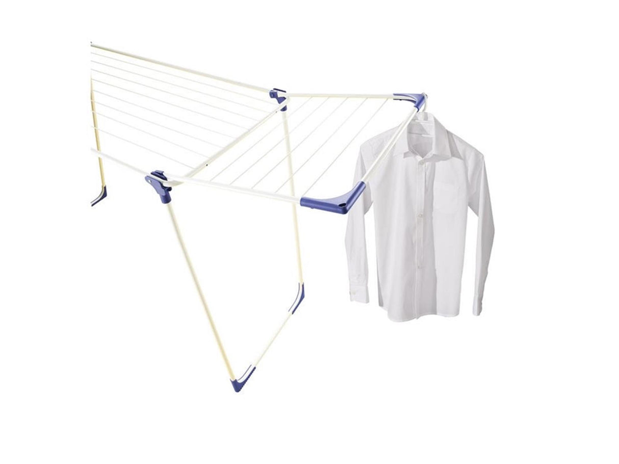 Leifheit 81621 Classic 180 Solid Wäscheständer weiß blau
