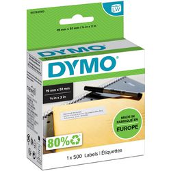 Dymo-Etikett 19 x 51 mm, multifunktional, abnehmbar, 500