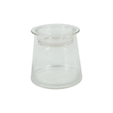 Countryfield deco glas hanny met komdeksel helder 14xh13,5cm