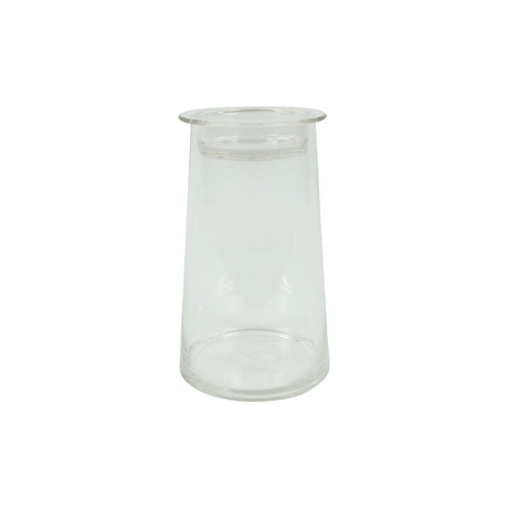 Countryfield deco glas hanny met komdeksel helder 14xh23,5cm