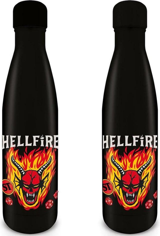 Pyramid international pyramid int. stranger things metalen waterfles-hellfire club (diversen) nieuw