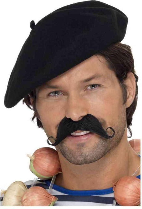 Smiffys baret zwart s m