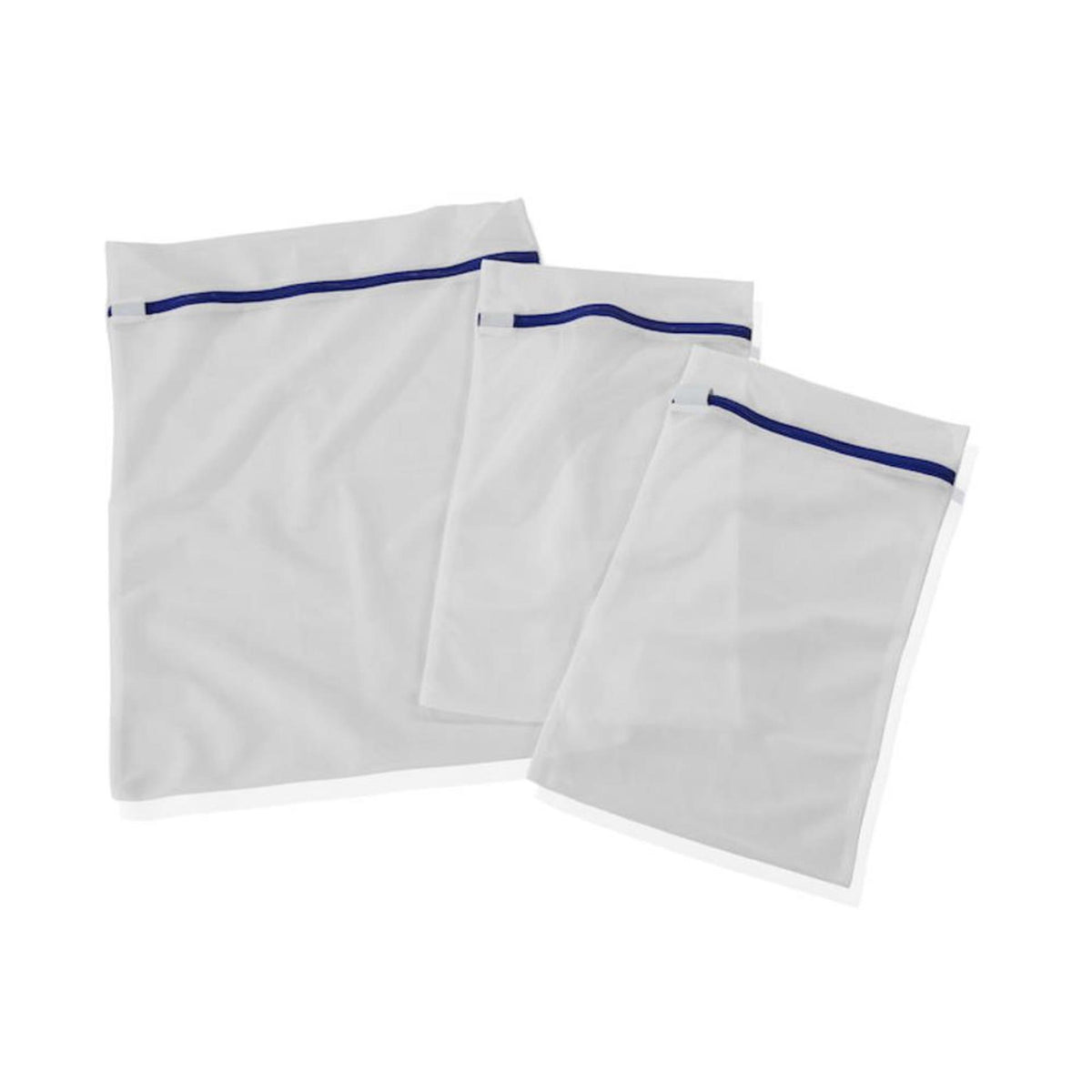 Leifheit Pegasus Wäschebeutel 3er Set - Weiß - Blau