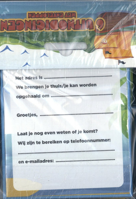 Imagegroup uitnodigingskaarten - piraten - 6st.
