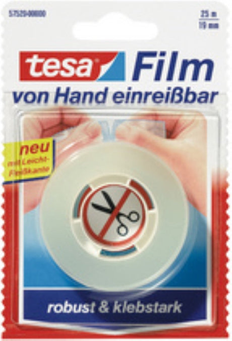 Tesa - Klebebandfolie 19mmx25m handabreißbarer Blister