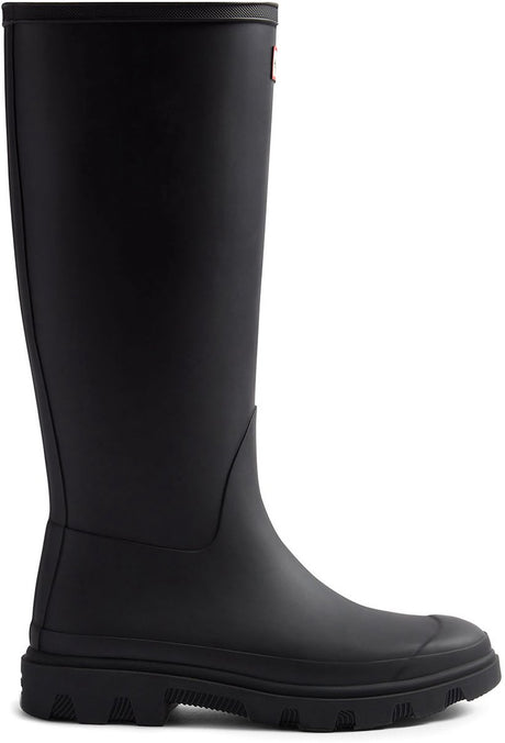Hunter Downpour Tall Boot Unisex-Regenstiefel – Schwarz