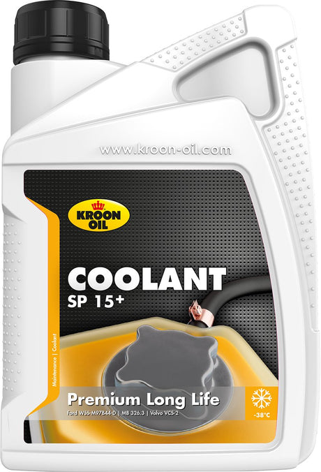 Kroon-Oil-Kühlmittel SP 15+ – Langzeitkühlmittel – 1 Liter – Orange