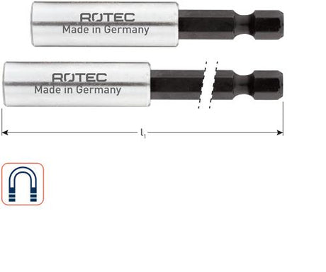Rotec Bithalter Magnet E6,3x150mm C-Ring