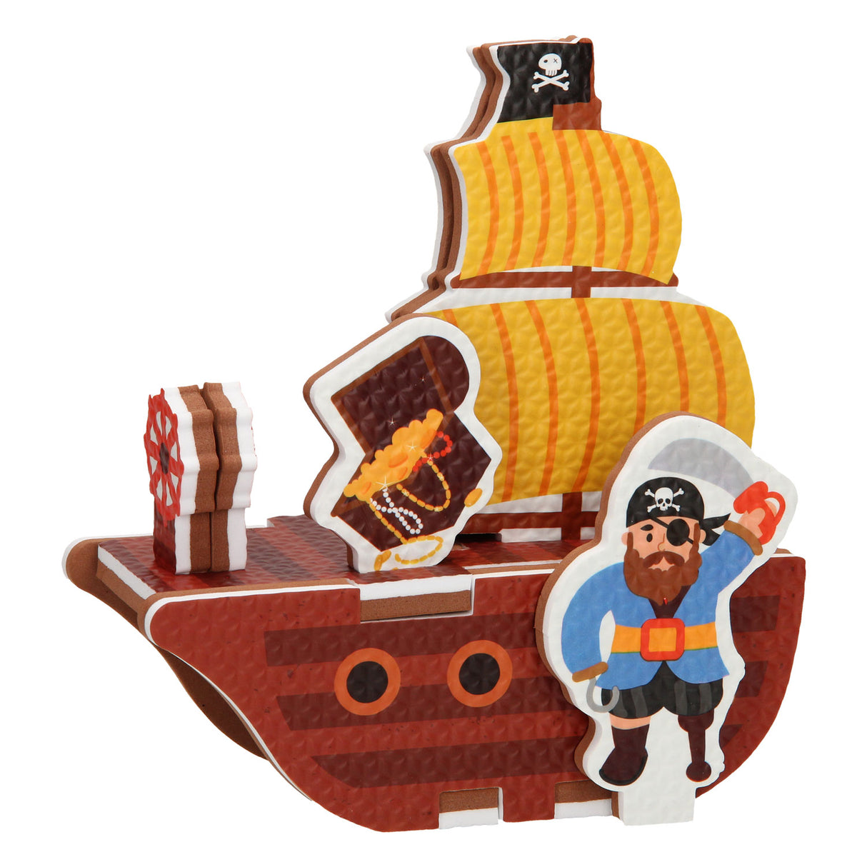 Badeschaum Piratenboot 3d