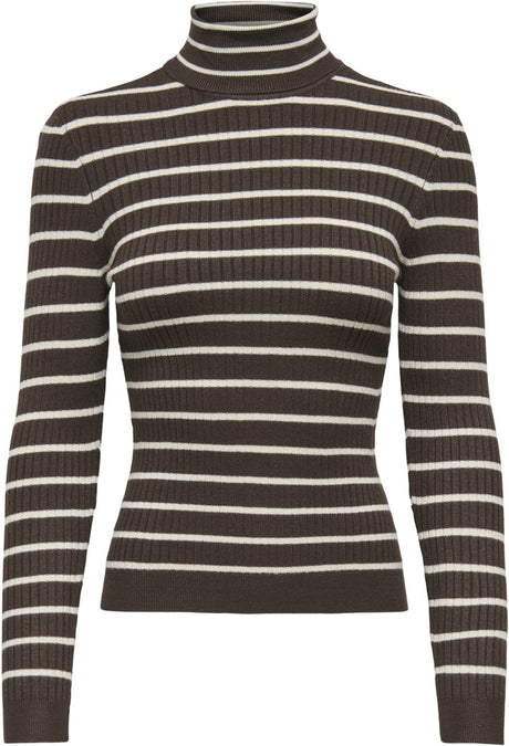 Only - onlkarol l s rollneck pullover knt dames trui