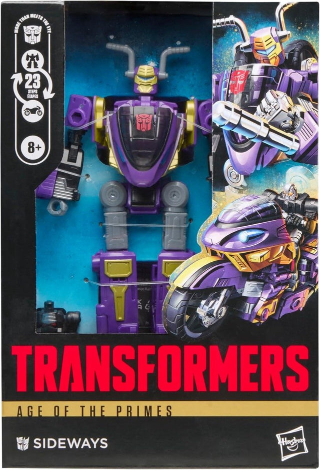 Hasbro transformers age of the primes voyager class actionfigur sideways 14 cm action figuur