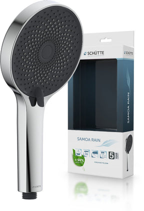 Schütte samoa rain handdouche - douchekop ø 13 cm -3 standen - chroom antraciet