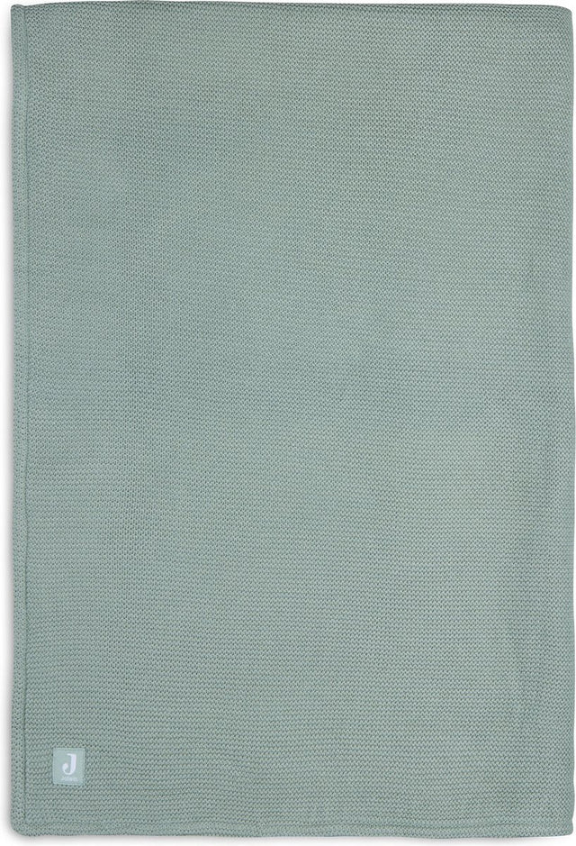 Jollein baby deken ledikant 100x150cm basic knit forest green fleece