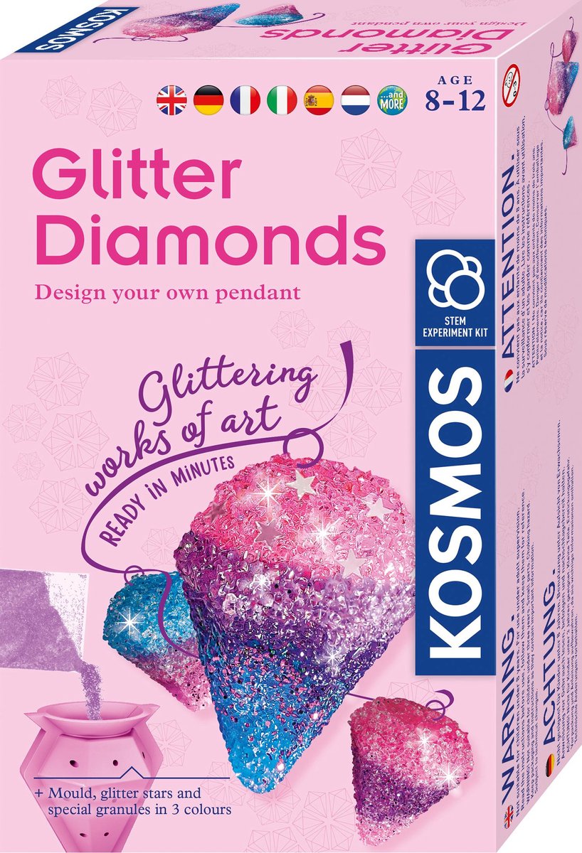 Kosmos-Glitzerdiamanten herstellen